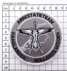 Nederlands Arrestatieteam Haaglanden Hollands Midden embleem met klittenband - diameter 9 cm