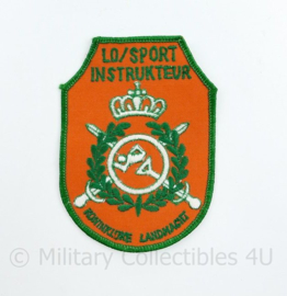 Defensie embleem LO Sport Instrukteur Koninklijke Landmacht - vroeg model - 11 x 7,5 cm - origineel