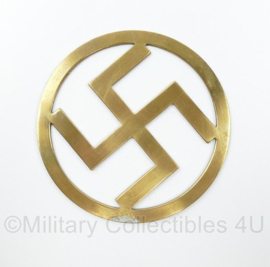 WO2 Duitse swastika messing van SA vlaggenstok punt - diameter 11,5 cm - origineel