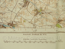 Duitse stafkaart Sonderausgabe 1940 Rusland UdSSR Polonne Blatt 396a - 97,5 x 74 cm. schaal 1:100000 - origineel