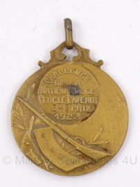 Belgische medaille challenge de la nation belge cercle l'avenir 1923 - doorsnede 3 cm - origineel