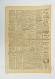 WO2 Duitse krant 8 Uhr Blatt 15 juni 1943 - 47 x 32 cm - origineel