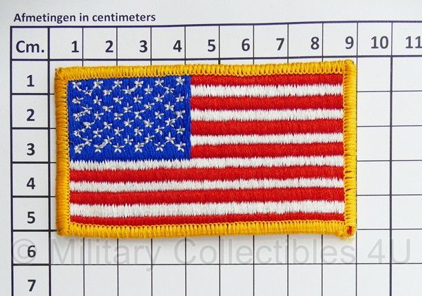 US Army vlag embleem  - 5 x 9 cm - origineel