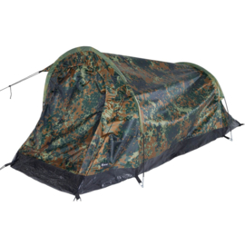 Tunneltent model "Schwarzenberg" Flecktarn camo 1-persoons - nieuw gemaakt