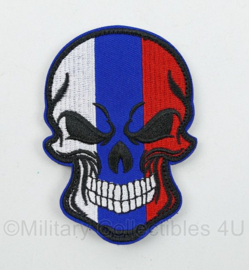 Russische vlag Skull - met klittenband - 10 x 6,5 cm - nieuw gemaakt