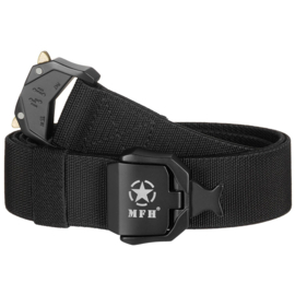 Tactical belt - 3,7 cm. breed - nieuw gemaakt -max 130 cm. - Zwart