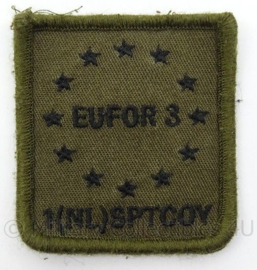 KLu Luchtmacht borst embleem - EUFOR 3 - 1 (NL)SPTCOV - met klittenband - afmeting 5 x 6 cm - Origineel
