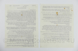 WO2 verzetsdocument van Het Comite van verzet juli 1941 Proclamatie - 28 x 21 cm - origineel