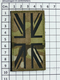 Britse leger infrarood patch - MTP camo - met klittenband - 5 x 9 cm