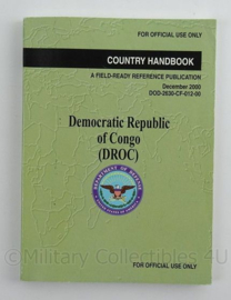 US Army Country Handbook DROC Democratic Republic of Congo uit 2000 - afmeting 18 x 13 cm - origineel