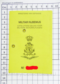 Defensie Militair Rijbewijs  - origineel