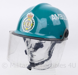 Mersey Regional Ambulance Service Rescue helm - blauw/groen - verstelbaar maat 54 - 62 cm  - origineel