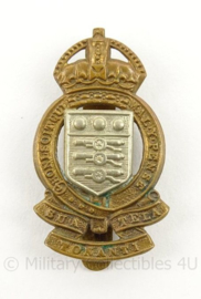 WO2 Britse baret of cap insigne RAOC Royal Army Ordnance Corps - afmeting 2,5 x 4,5 cm - origineel