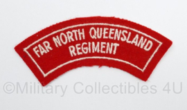 Australische leger Far North Queensland Regiment shoulder title - 11,5 x 5 cm - origineel