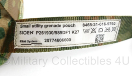 Defensie nieuwste model NFP Multitone MOLLE Small Utility Grenade pouch Sioen (= groter dan standaard Hand Grenade pouch) - 8 x 7 x 17 cm - nieuw - origineel