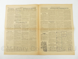 WO2 Duitse krant Frankische Tageszeitung nr. 235 6 oktober 1944 - 47 x 32 cm - origineel