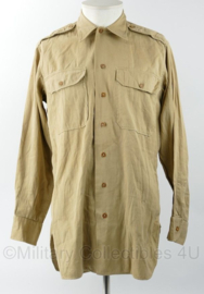 US Army Enlisted Khaki Manschappen Overhemd dikke stof met epaulet lussen - meerdere maten - origineel US Army