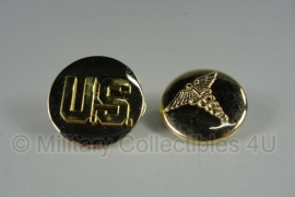 Collar disc US Medic - Enlisted - 1 PAAR