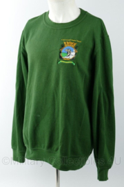 KMARNS Korps Mariniers 2(NLD)Marine Combat Group sweater groen - maat Large - gedragen - origineel