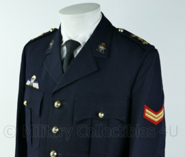 Korps Mariniers Barathea Uniform jas+broek 1975 met parawing Rang Korporaal- Maat 48 - Origineel