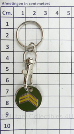 Defensie sleutelhanger Sergeant Majoor - 8,5 x 2,5 cm - origineel