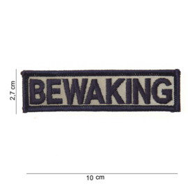 Bewaking naamlint stof - 10 x 2,7 cm.