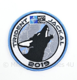 NATO OTAN en Defensie Operation Trident Jackal 2019 embleem - met klittenband - diameter 9 cm