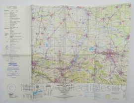 Leger Topografische kaart Hannover Joint Operations Graphic (air) 1:250 000 - 74 x 56 cm - origineel