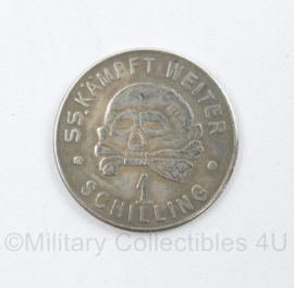 Replica Wo2 Duitse munt Waffen SS Kantinegeld 1938- diameter 2,5 cm.