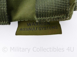 Warrior assault systems double magazijn pouch groen Defensie en Korps Mariniers M4 C8 C7 Diemaco- 15,5 x 2,5 x 14,5 cm  - origineel