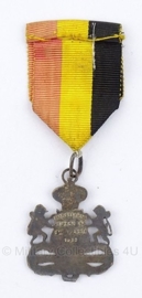 Belgische bronzen schietsport medaille - Origineel