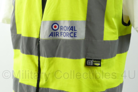 Britse RAF Royal Air Force reflectie hesje - maat Large - gedragen - origineel