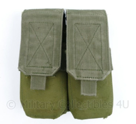 Defensie Warrior Assault Systems Double magazin pouch MOLLE groen -  M4 M16 C7 C8 Diemaco - 15 x 4 x 19 cm - origineel