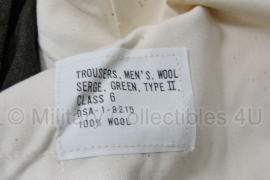 US Army trousers Men's  wool serge OD trouser 20oz - model 1943 - Jeans size 30 tm. 34  - origineel