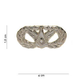 US Army civil engineer badge metaal - 1,8 x 4 cm