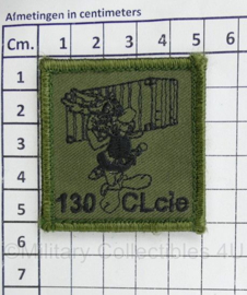 Defensie 130 CLCIE 130 Clustercompagnie borstembleem - met klittenband - 5 x 5 cm - origineel