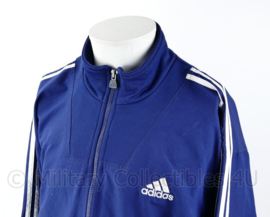 Defensie en Korps Mariniers Adidas instructeurs trainingjack blauw - vorig model - maat 40/42 - gedragen - origineel