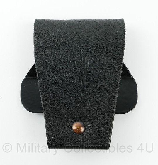 Politie of KMAR Krusell swivelkit  koppel houder leder/ metaal - afmetingen 7½ x 1½ x 7½ cm - origineel