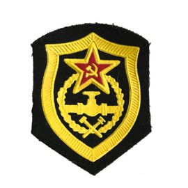Russisch USSR embleem pijplijn troepen - 8 x 6,5 cm. - origineel