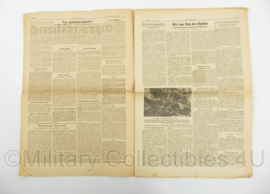 WO2 Duitse krant Frankische Tageszeitung nr. 47 25 februari 1944 - 47 x 32 cm - origineel