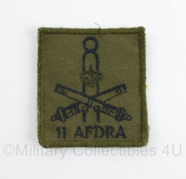 Defensie borst embleem 11 AFDVA 11 Afdeling Veldartillerie - klittenband - 5 x 5 cm - origineel