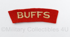 Britse leger Buffs shoulder title - 8 x 2,5 cm - origineel