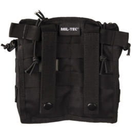 Magazijntas Double Magazin pouch Open Top koppeltas - MOLLE draagsysteem - 18 x 7 x 18,5 cm - ZWART