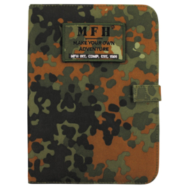 Etui A5 ringband MET notitieblok Flecktarn