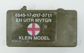 KL Nederlandse leger verband kist Geneeskundige uitrusting Eerstehulp Motorvoertuig Klein model - zonder inhoud - 23,5 x 12,5 x 7 cm - origineel