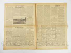 WO2 Duitse krant Tageszeitung nr. 145 23 juni 1944 - 47 x 32 cm - origineel