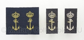 KM Nederlandse Marine paar schouder insignes -  origineel