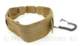 Tasmanian Tiger TT Warrior Belt LC Coyote met pistool spiraal koord  - 94 cm lang - origineel