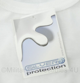 Defensie t-shirt wit - lange mouw - 100% polyester - maat Large - nieuw - origineel