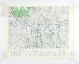 Wo2 Britse War Office Stafkaart van Zutphen uit 1945 - Schaal 1:50000 -  60 x 75 cm - origineel